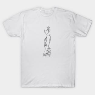 Woman Line Artwork T-Shirt